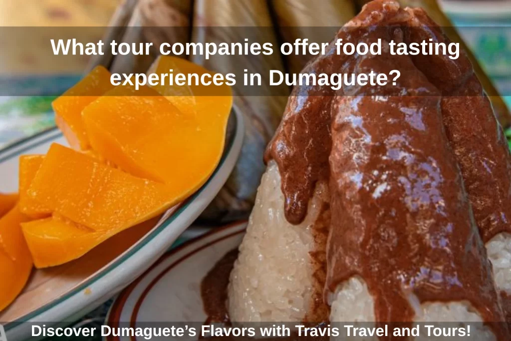 What tour companies offer food tasting experiences in Dumaguete