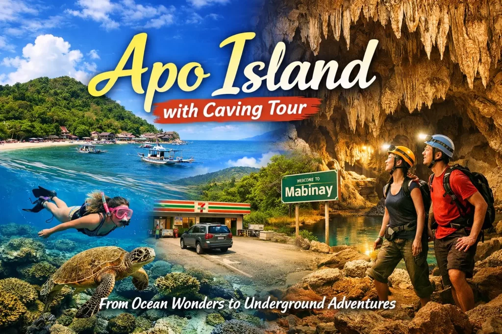 Apo Island with Caving Tour