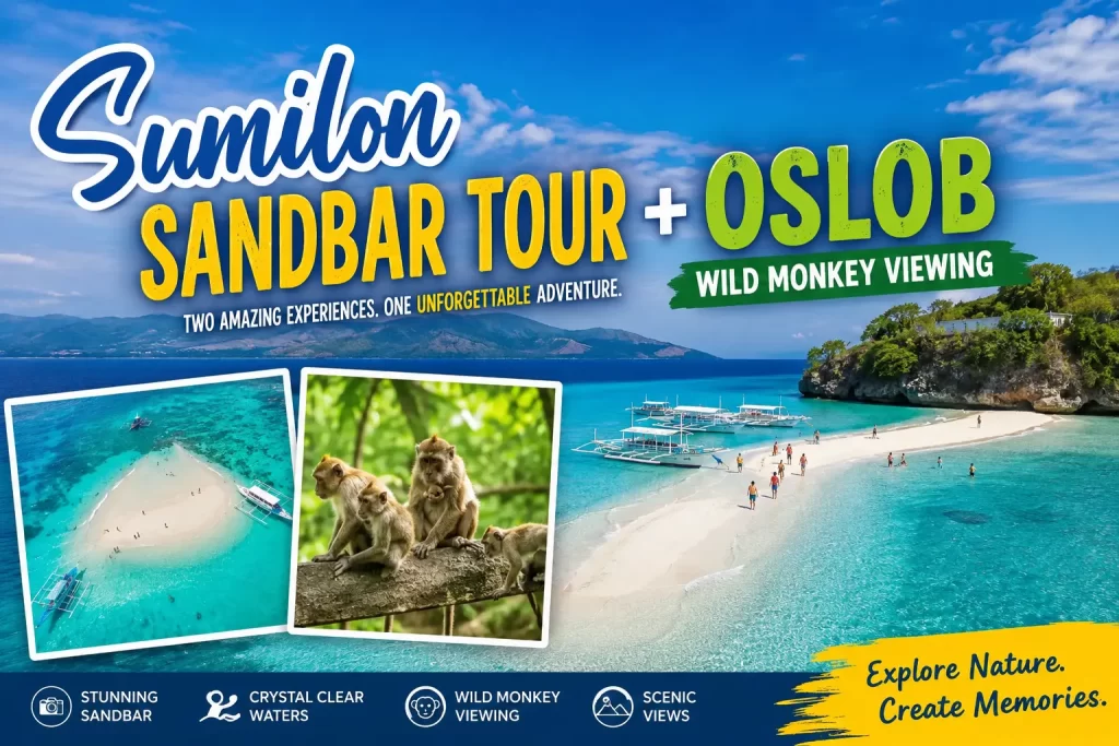 Sumilon tour + Oslob Wild Monkey Viewing